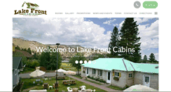 Desktop Screenshot of lakefrontcabins.net