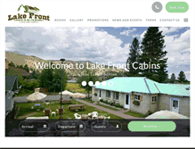 Tablet Screenshot of lakefrontcabins.net